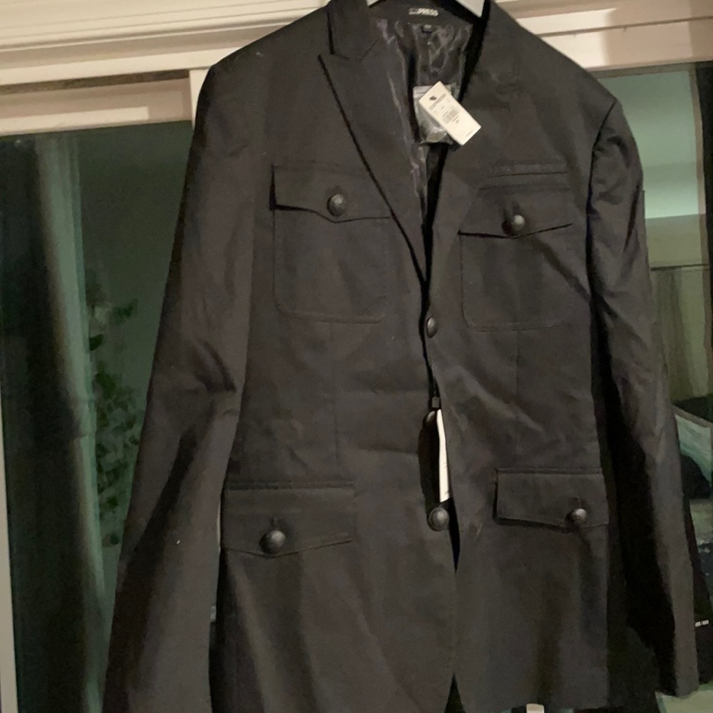 Military style black coat size 40R